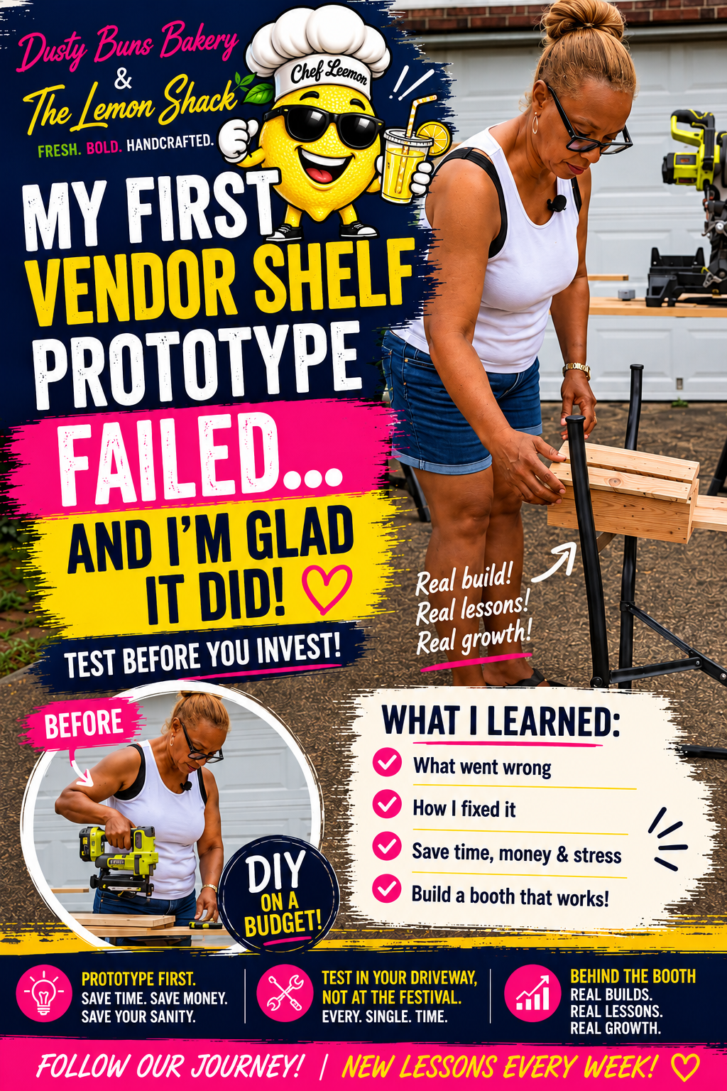 My First Vendor Shelf Prototype Failed… And It Saved Me Hundreds