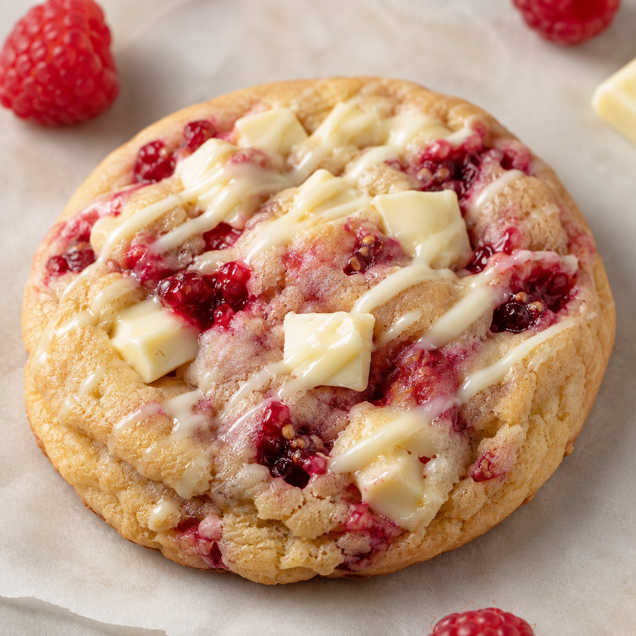 Raspberry White Chocolate Cookie