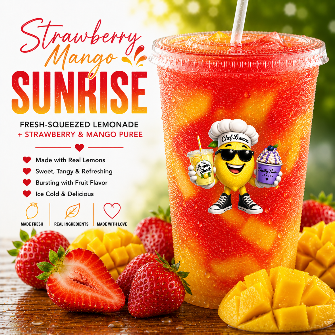 Strawberry Mango Sunrise Lemonade